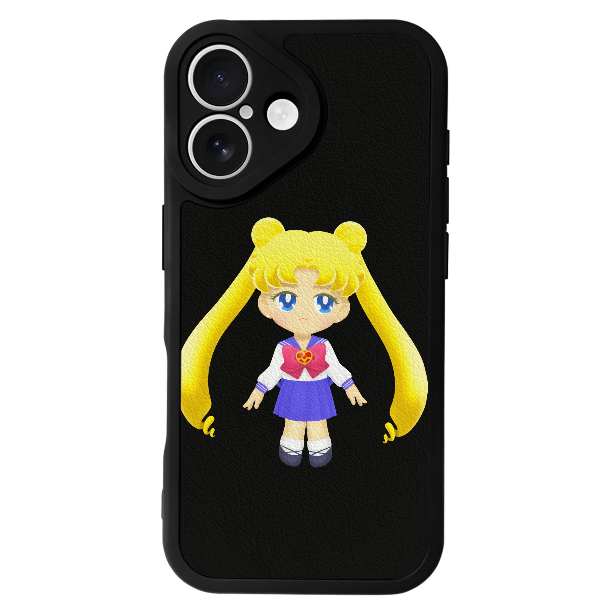 （画像用） 美少女戦士セーラームーン 愛野 美奈子 あいの みなこ Sailor Moon Aino Minako 【iPhone 16シリーズ対応】シリコンスマホケース（レザー調） 材質：シリコン